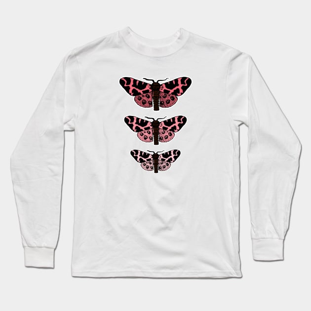 Cute Moths Long Sleeve T-Shirt by LunaMay